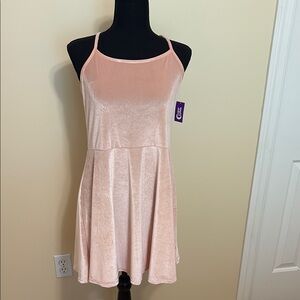 NWT Pink Velvet Dress
